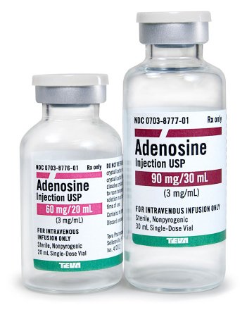 ADENOSINE, SDV 3MG/ML 20ML – #M1220273Adenosine, Preservative Free 3 mg / mL Injection Single Dose Vial 20 mL