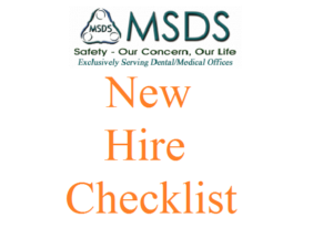 New Hire Checklist for Dentist and Dental Offices
