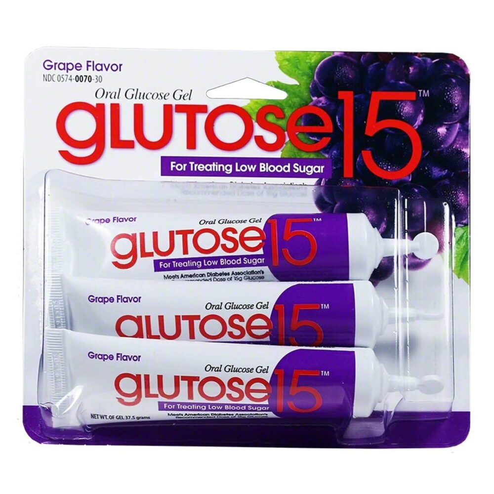 GLUTOSE 15, GEL 40% 3X37.5GM GRAPE UD (3/PK) #M1127722