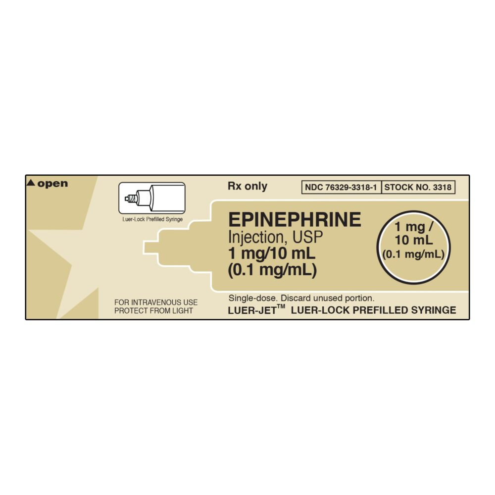 EPINEPHRINE, SYR 0.1MG/ML 10ML (EA/1) - #M1222449