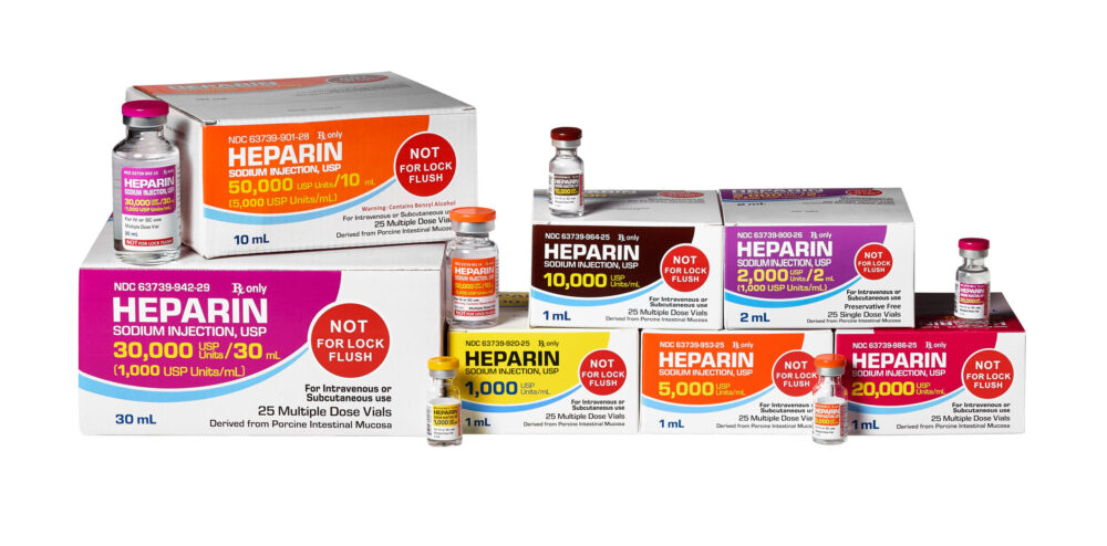 HEPARIN SOD, VL 5000U/ML 1ML (25/BX) # M949512