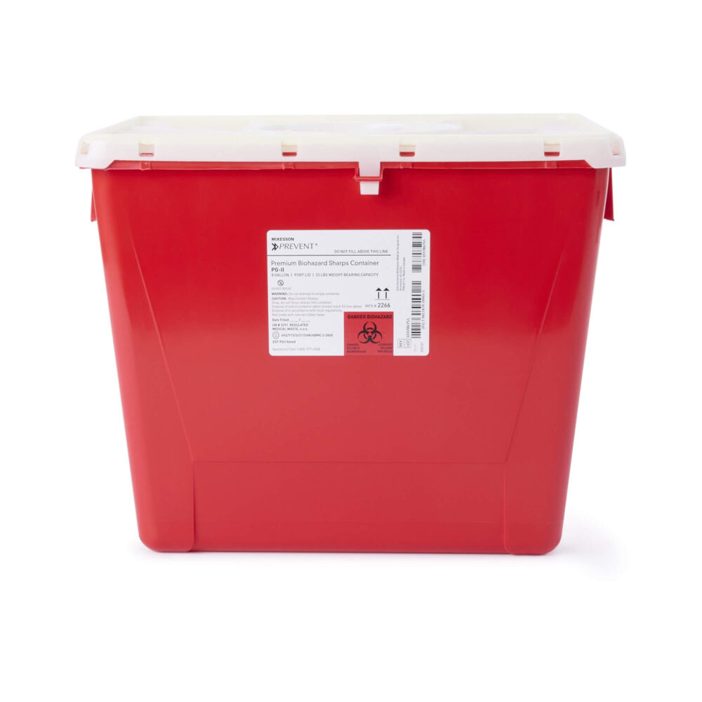 CONTAINER, SHARPS RED 8GL #M854428