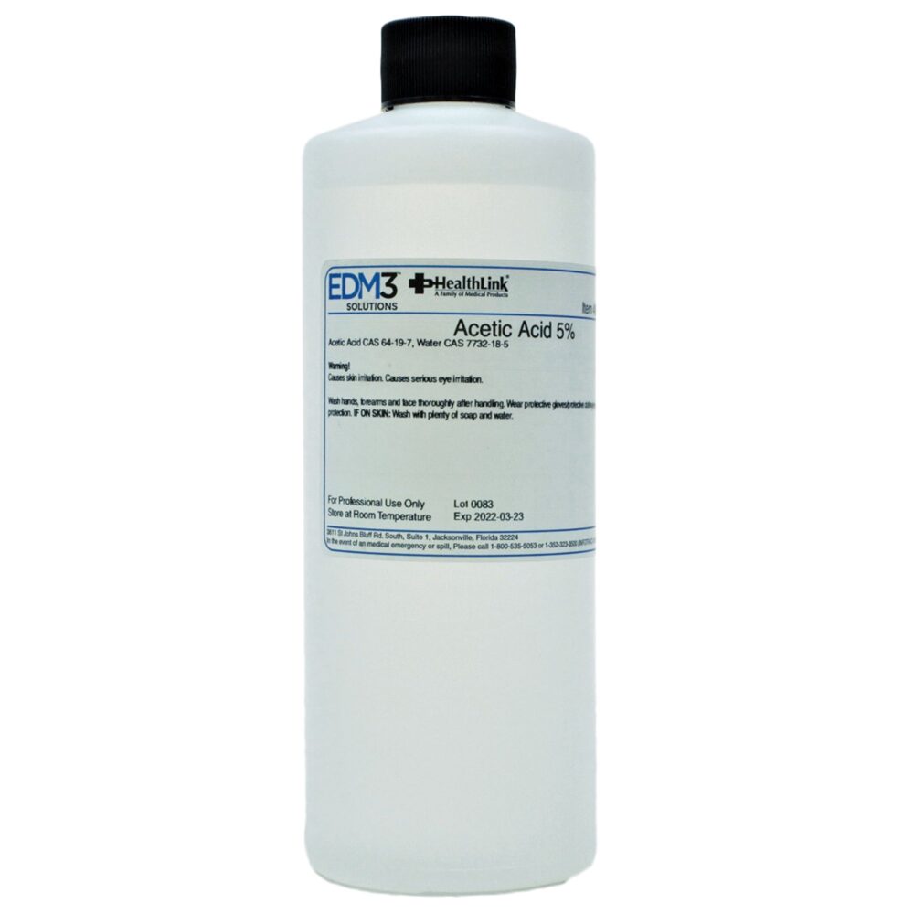 Chemistry Reagent Acetic Acid ACS Grade 5% 16 oz. ACID, ACETIC 5% 16OZ BICINF - M439352